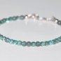 Apatite Round 4mm Smooth beads adjustable stacking bracelet | STK-0575