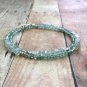 Aquamarine Mix 4-6mm Mix beads adjustable stacking bracelet | STK-0849