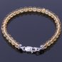 Citrine Round 6mm Smooth beads adjustable stacking bracelet | STK-2144