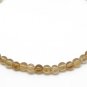 Citrine Round 4mm Smooth beads adjustable stacking bracelet | STK-2176