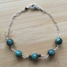 Emerald Round 8mm Smooth beads adjustable stacking bracelet | STK-2490