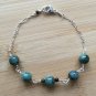 Emerald Round 8mm Smooth beads adjustable stacking bracelet | STK-2490