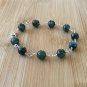 Emerald Round 8mm Smooth beads adjustable stacking bracelet | STK-2527