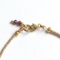 Garnet Round 3mm Faceted beads adjustable stacking bracelet | STK-2940