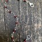 Garnet Round 3mm Faceted beads adjustable stacking bracelet | STK-3019