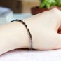 Hematite Cube 3mm Smooth beads adjustable stacking bracelet | STK-3493