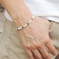 Howlite Round 6mm Smooth beads adjustable stacking bracelet | STK-3626