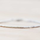 Howlite Round 2mm Smooth beads adjustable stacking bracelet | STK-3630