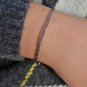 Iolite Round 2mm Faceted beads adjustable stacking bracelet | STK-3683
