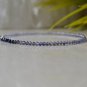 Iolite Round 2mm Faceted beads adjustable stacking bracelet | STK-3683