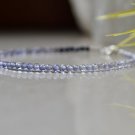 Iolite Round 2mm Faceted beads adjustable stacking bracelet | STK-3684