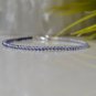 Iolite Round 2mm Faceted beads adjustable stacking bracelet | STK-3684