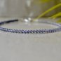 Iolite Round 2mm Faceted beads adjustable stacking bracelet | STK-3684