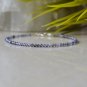 Iolite Round 2mm Faceted beads adjustable stacking bracelet | STK-3685