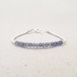 Iolite Round 3mm Faceted beads adjustable stacking bracelet | STK-3736
