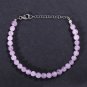 Kunzite Round 5mm Smooth beads adjustable stacking bracelet | STK-3790