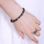 Kyanite Round 8mm Smooth beads adjustable stacking bracelet | STK-3812