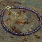 Amethyst Round 3mm Smooth beads adjustable stacking bracelet | STK-0161