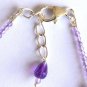 Amethyst Round 2mm Smooth beads adjustable stacking bracelet | STK-0204