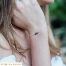 Amethyst Round 3mm Smooth beads adjustable stacking bracelet | STK-0213