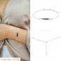 Amethyst Round 3mm Smooth beads adjustable stacking bracelet | STK-0231