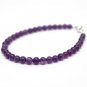 Amethyst Round 4mm Smooth beads adjustable stacking bracelet | STK-0255