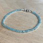 Apatite Round 2mm Faceted beads adjustable stacking bracelet | STK-0594