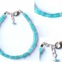 Apatite Tyre 3-4mm Smooth beads adjustable stacking bracelet | STK-0616