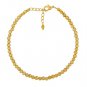 Citrine Round 3mm Faceted beads adjustable stacking bracelet | STK-2185