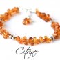 Citrine Drop 4.5mm Smooth beads adjustable stacking bracelet | STK-2197