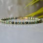Emerald Round 3mm Faceted beads adjustable stacking bracelet | STK-2424