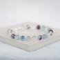 Fluorite Round 6mm Smooth beads adjustable stacking bracelet | STK-2842