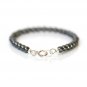 Hematite Round 5mm Smooth beads adjustable stacking bracelet | STK-3497
