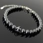 Hematite Round 8mm Smooth beads adjustable stacking bracelet | STK-3500