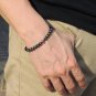 Hematite Round 8mm Smooth beads adjustable stacking bracelet | STK-3500