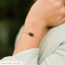 Iolite Fancy 2-4mm Smooth beads adjustable stacking bracelet | STK-3687
