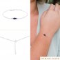 Iolite Round 2-3mm Smooth beads adjustable stacking bracelet | STK-3705