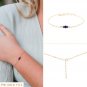 Iolite Round 2-3mm Smooth beads adjustable stacking bracelet | STK-3705