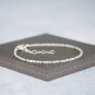 Jadeite Round 2mm Faceted beads adjustable stacking bracelet | STK-3780
