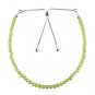 Peridot Round 3mm Faceted beads adjustable stacking bracelet | STK-5029