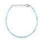 Amazonite Round 3mm Smooth beads adjustable stacking bracelet | STK-0068
