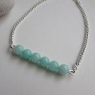 Amazonite Round 6mm Smooth beads adjustable stacking bracelet | STK-0084