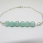 Amazonite Round 6mm Smooth beads adjustable stacking bracelet | STK-0084