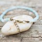 Amazonite Round 3mm Smooth beads adjustable stacking bracelet | STK-0089