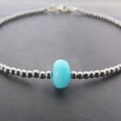 Amazonite Mix 8x4mm Smooth beads adjustable stacking bracelet | STK-0110