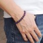 Amethyst Round 10mm Smooth beads adjustable stacking bracelet | STK-0259