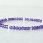 Amethyst Round 3mm Faceted beads adjustable stacking bracelet | STK-0331
