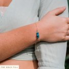 Apatite Fancy 2-4mm Smooth beads adjustable stacking bracelet | STK-0568