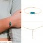 Apatite Fancy 2-4mm Smooth beads adjustable stacking bracelet | STK-0568