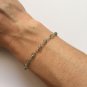 Apatite Round 3.5mm Smooth beads adjustable stacking bracelet | STK-0572